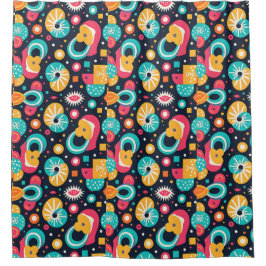 Cortina Para Box Cortina do Chá com tema retroativo