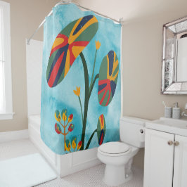 Cortina Para Box Cortina do chá da Flor