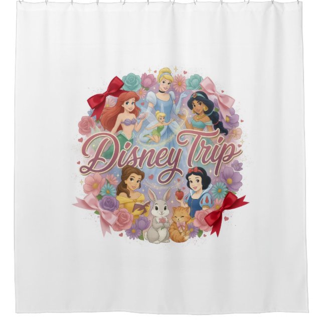 Cortina Para Box CORTINAS DE BANHO da Princesa da Disney (Frente)