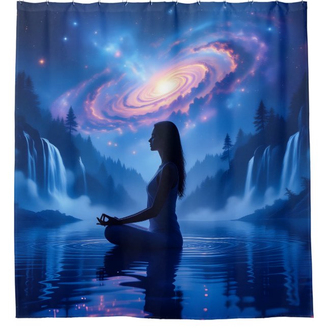 Cortina Para Box Cosmic Serenity Shower Curtain (Frente)