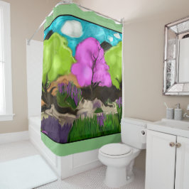 Cortina Para Box Cotton Candy Abstrato Art