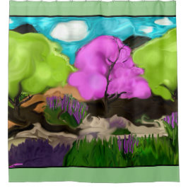 Cortina Para Box Cotton Candy Abstrato Art