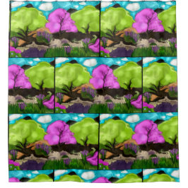 Cortina Para Box Cotton Candy Abstrato Art