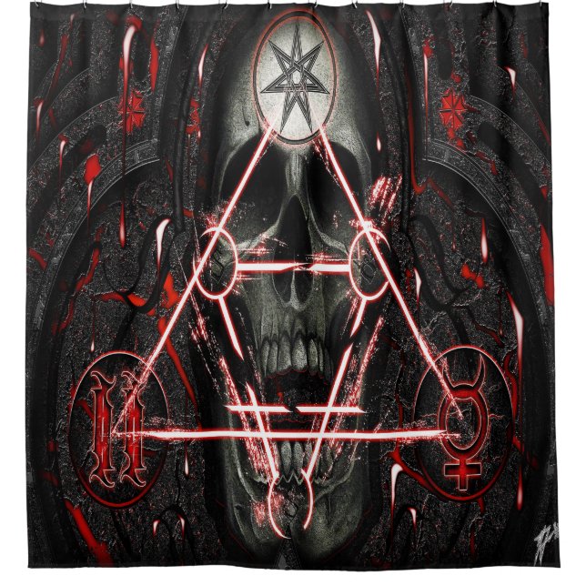 Cortina Para Box crânio 888 (Frente)