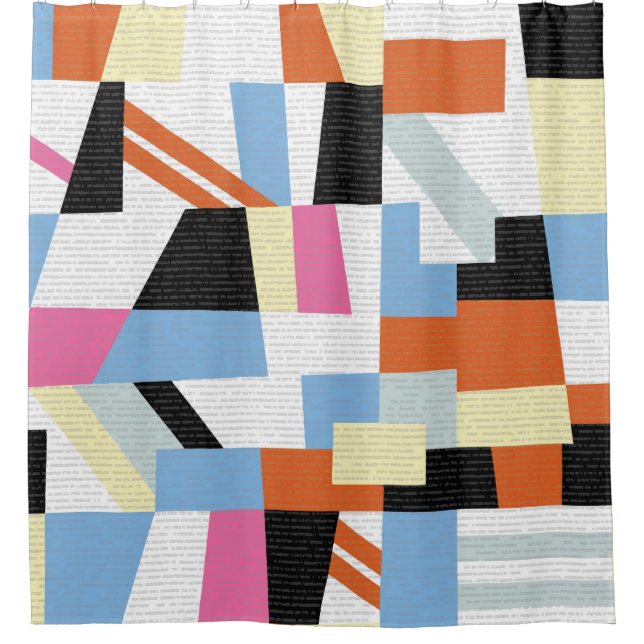 Cortina Para Box Creative Geométrico: Design do Padrão de Comprimen (Frente)