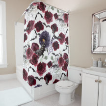 Creepto linda | Rosas góticos escuros com morcegos