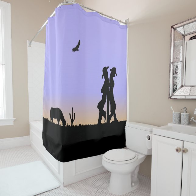 Cortina Para Box Crepúsculo ocidental da escala (In Situ)