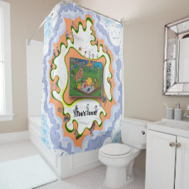 Cortina Para Box Crianças na Caixa de Areia | Dia das Mães