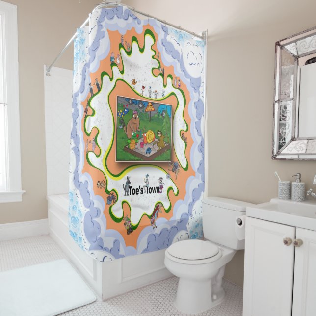 Cortina Para Box Crianças na Caixa de Areia | Dia das Mães (In Situ)