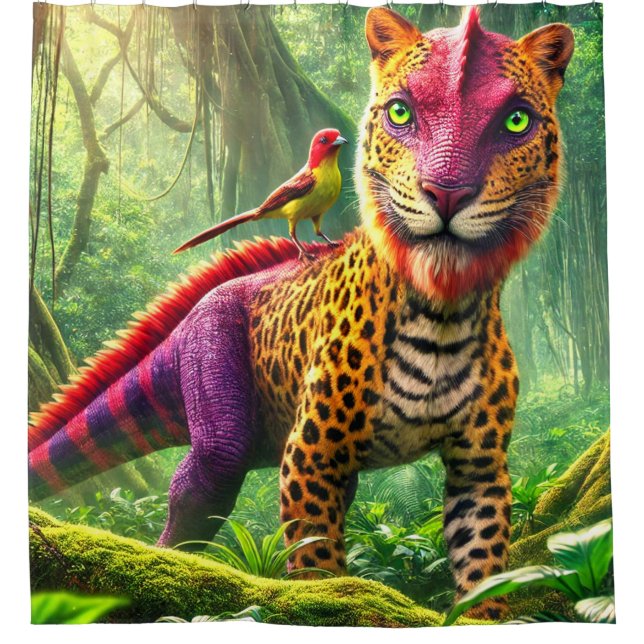 Cortina Para Box Criatura de fantasia (Frente)