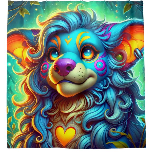 Cortina Para Box Criatura de fantasia (Frente)