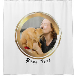 Cortina Para Box Crie a sua própria fotografia do cão no círculo do