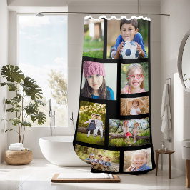 Cortina Para Box Crie o seu próprio 14 Colagem de Fotografias Preto