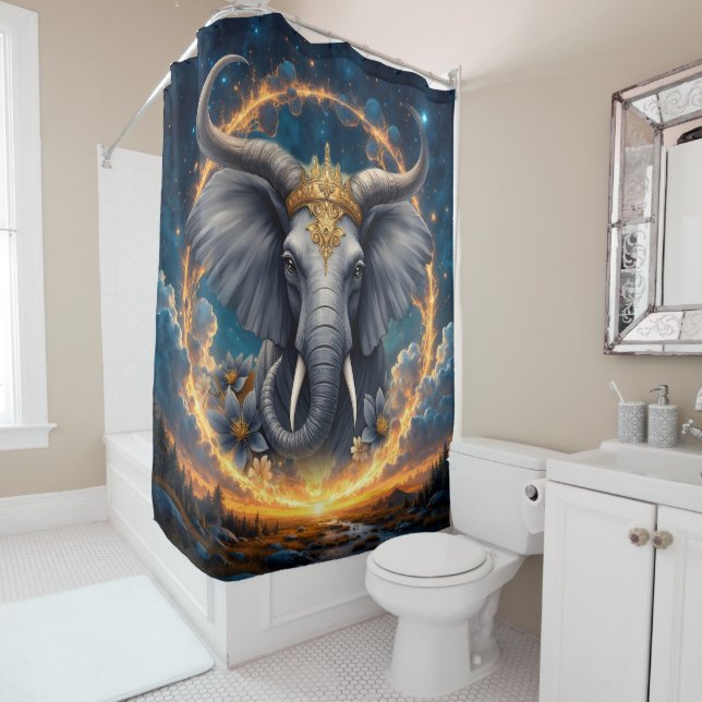 Cortina Para Box Crowned Guardian of the Celestial Gate the elefant (In Situ)