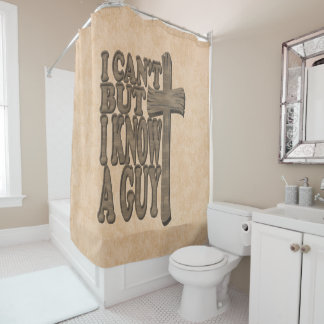 Cortina Para Box Cruz de madeira Cristo 3d Christian Design