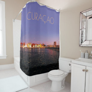 Cortina Para Box Curaçao na noite sem texto (customizável)