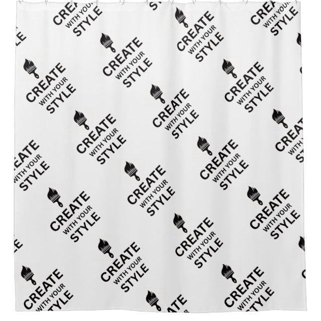 Cortina Para Box Custom Company Logo Brand display holder (Frente)