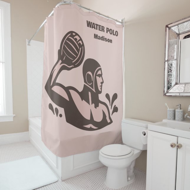 Cortina Para Box Custom Name Water Polo (In Situ)