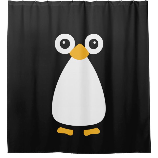 Cortina Para Box Cute Vetor Penguin (Frente)