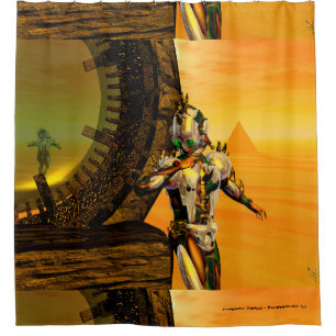 Cortina Para Box CYBORG TITAN,DESERT HYPERION Science Ficfi