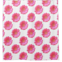 Cortina Para Box Daisy gerbera rosa
