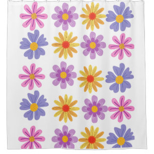 Cortina Para Box Daisy Pattern