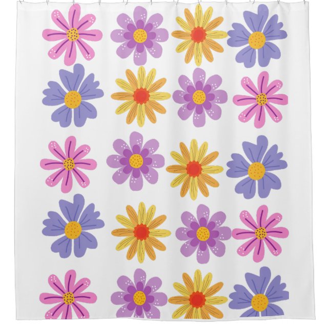 Cortina Para Box Daisy Pattern (Frente)