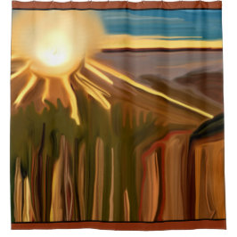 Cortina Para Box Dança da Abstrato de Arte Cactos