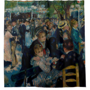 Cortina Para Box Dança no Le Moulin de la Galette - Auguste Renoir