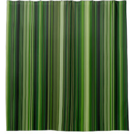 Cortina Para Box Dark Green  Stripes
