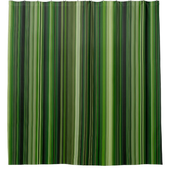 Cortina Para Box Dark Green  Stripes (Frente)