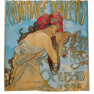 Cortina Para Box Dealers de carruagem por Alphonse Mucha (1902)