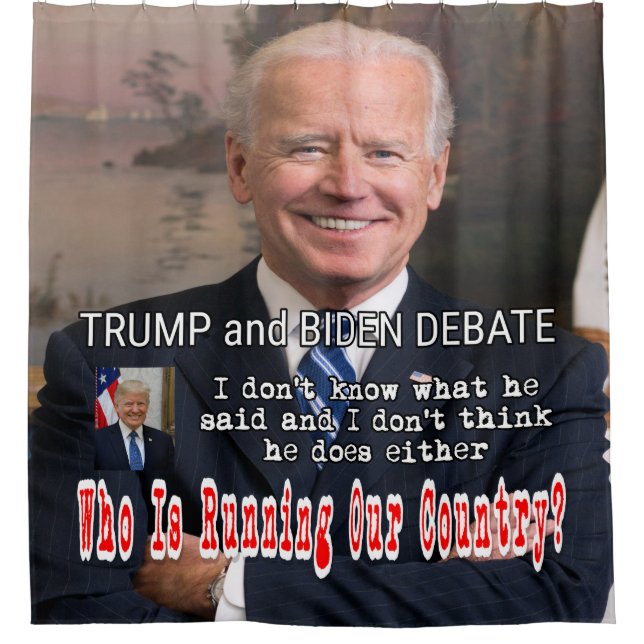 Cortina Para Box Debate sobre Trump e Biden (Frente)