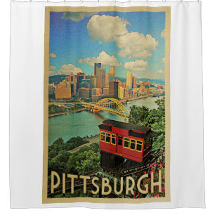Cortina Para Box Declive de Duquesne das viagens vintage de