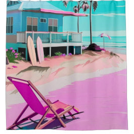 Cortina Para Box decor de casa na praia de Los Angeles california