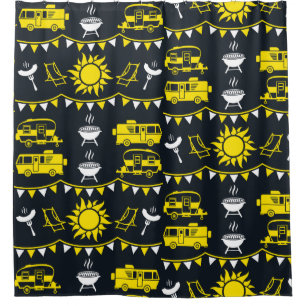 Cortina Para Box Decoração de acampamento de Caravana
