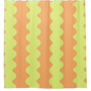 Cortina Para Box Decoração de Banheira Moderna com Faixa Onda de Li