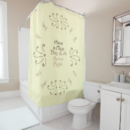 Cortina Para Box Decoração de Casa Inspiradora: Dia da Mensagem "Um