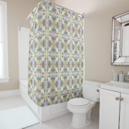 Cortina Para Box Decorative Floral Shower Curtain