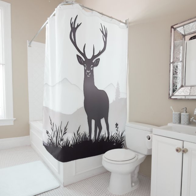 Cortina Para Box Deer silhouette (In Situ)