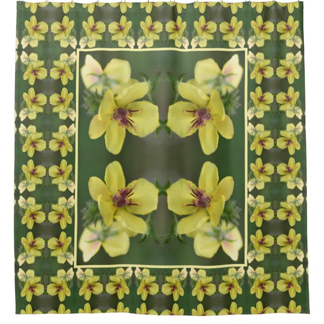 Cortina Para Box Delicate Yellow Abstrato Art (Frente)