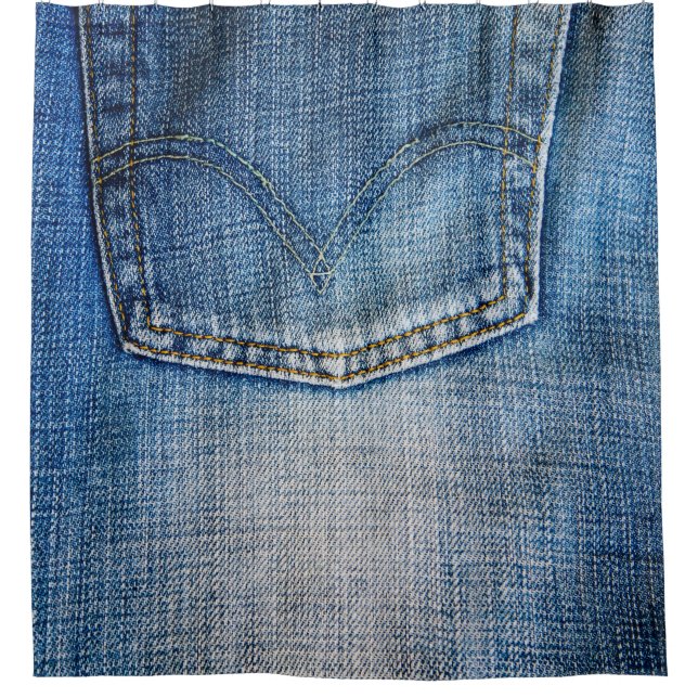 Cortina Para Box Denim azul (Frente)