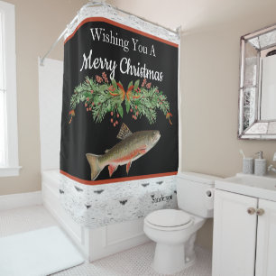 Cortina Para Box Desejo-te uma Feliz Truta de Natal