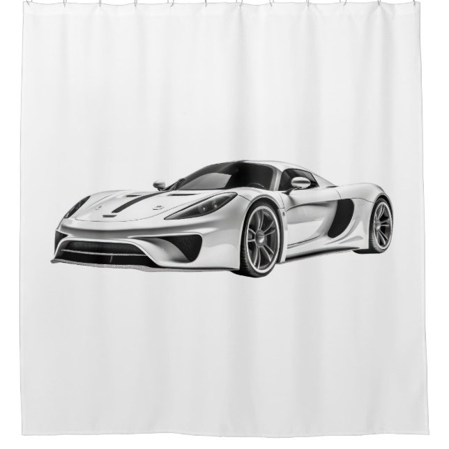 Cortina Para Box Desenho de automóveis II (Frente)