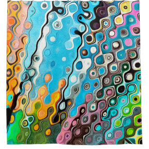 Cortina Para Box Desenho de pasta de óleo. fundo de cor abstrato. F