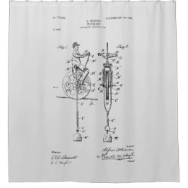 Cortina Para Box Desenho de Patentes do Antique Toy 1904
