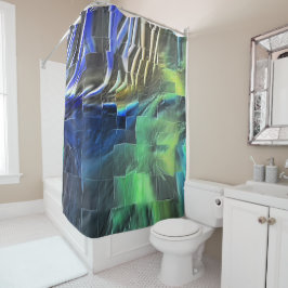 Cortina Para Box desenho do mosaico abstrato ligeiramente esculpido