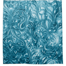 Cortina Para Box Design Abstrato Azul