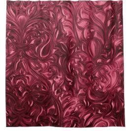 Cortina Para Box Design Abstrato Burgundy
