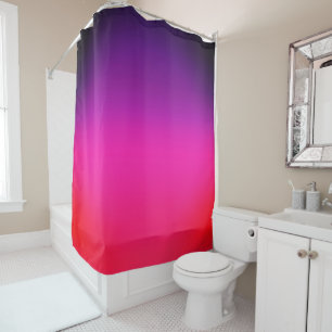 Cortina Para Box Design abstrato neon Purple e cor-de-rosa